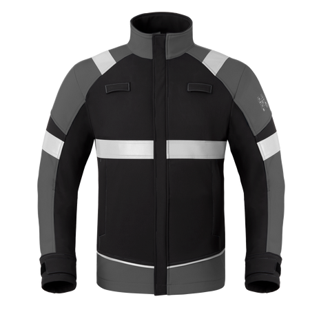 Havep 50384 Softshell charc./k.blauw L