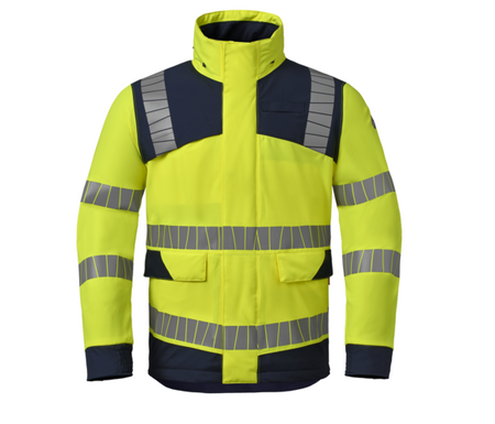 Havep 50423 Parka fluo ye./ind. blue M