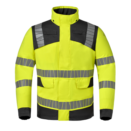 Havep 50454 Parka fluo geel/charcoal XS