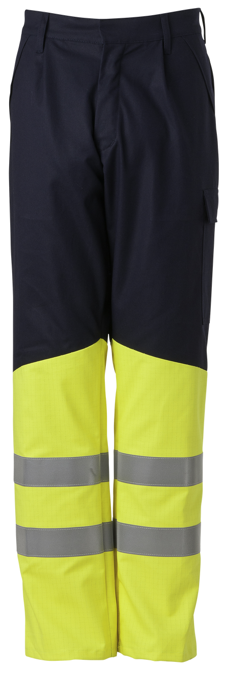 Havep 80008 Werkbroek navy/fl. geel, 57