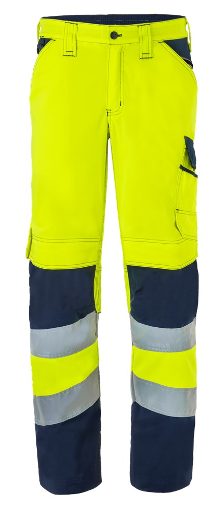 Havep 80228 Werkbroek fluo geel/mar., 56