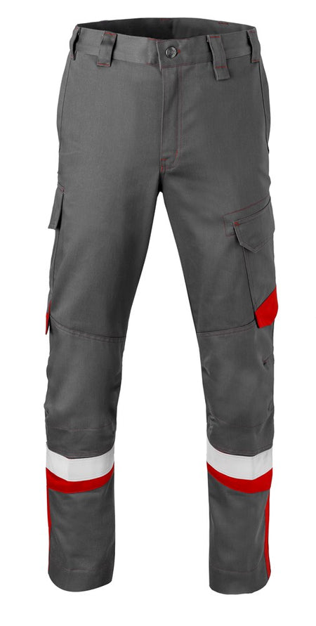 Havep 80340 Werkbroek grijs/rood, 48