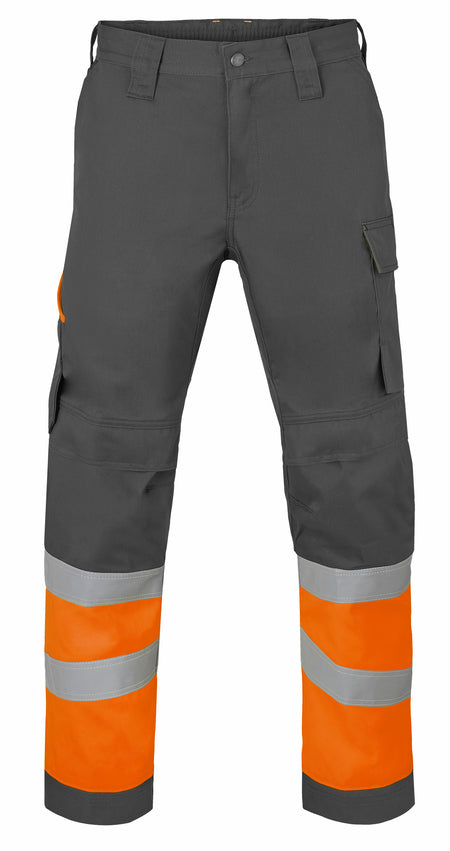 Havep 80573 Werkbroek char/fluo oran, 56