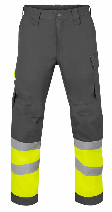 Havep 80573 Werkbroek char/fluo geel, 52