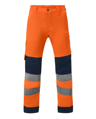 Havep 80574 Werkbroek fluo or./navy 49