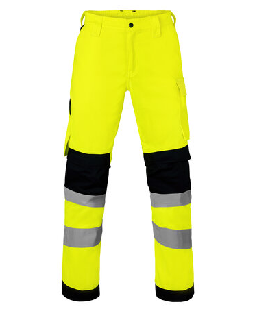 Havep 80574 Werkbroek fluo geel/charc 49