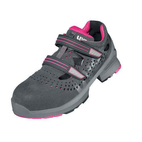 uvex 1 85607 S1 grijs/roze, 36