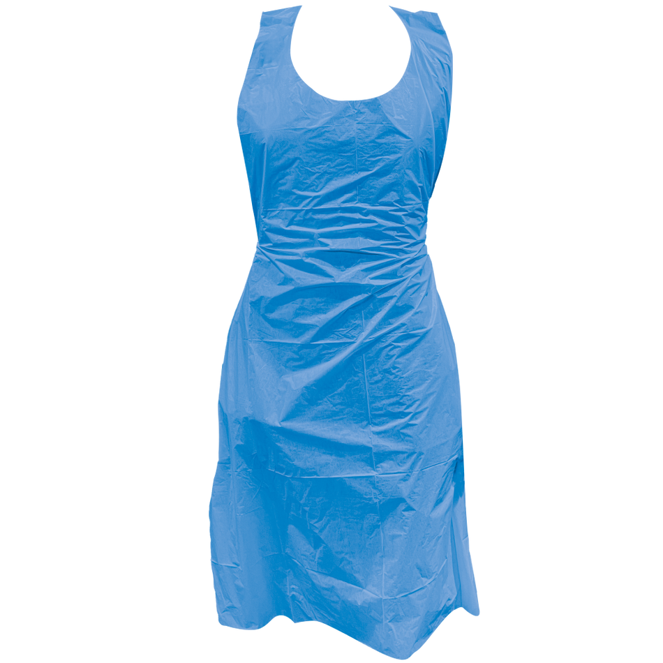 60-215 Disposable Schort PE 20mu, blauw - Duopro.nl