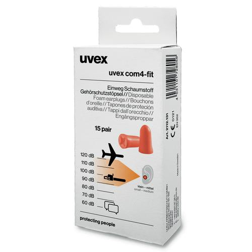 uvex com4-fit 2112131 oranje SNR 33 dB