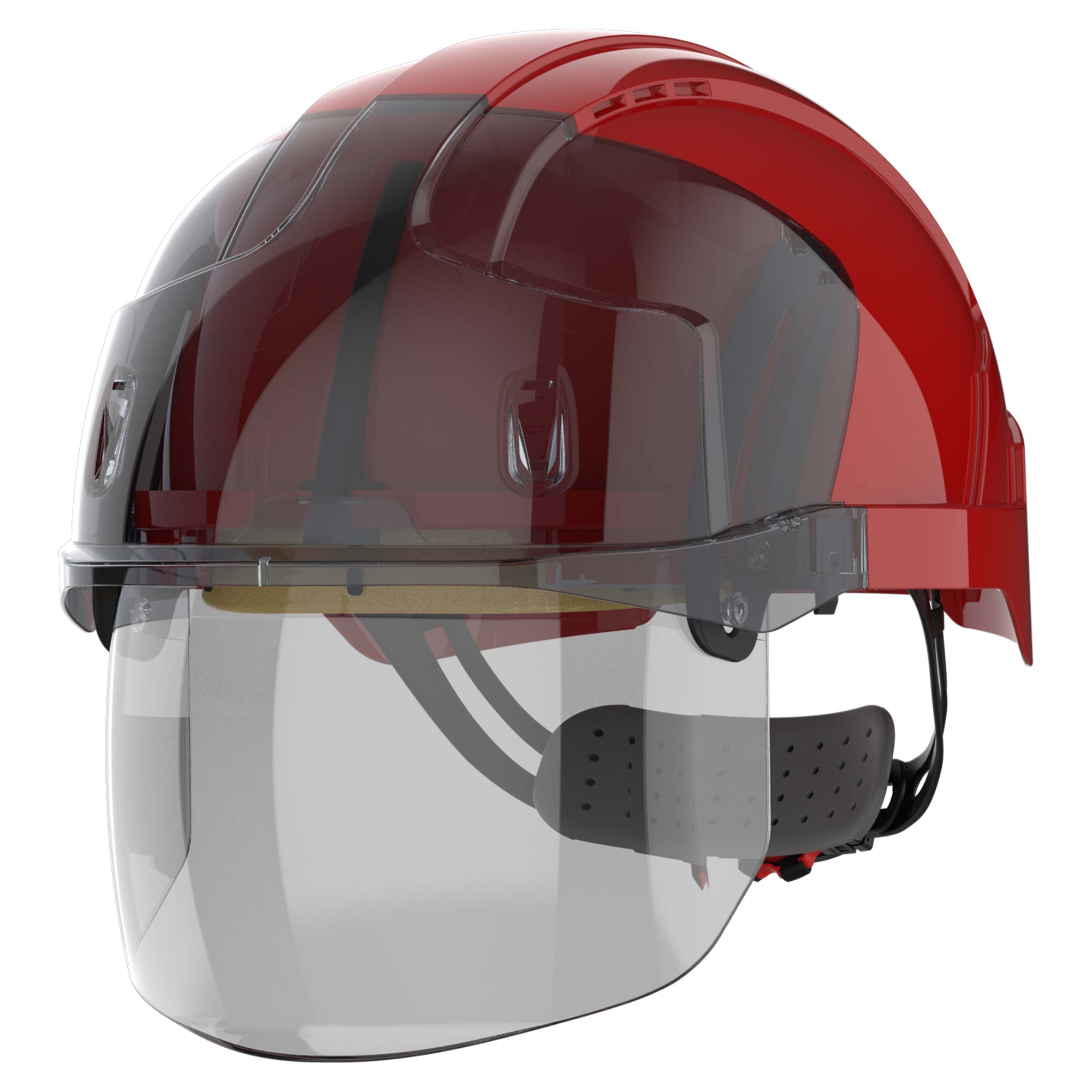 JSP AMC170-008-K00 Helm Rood/Rookgrijs