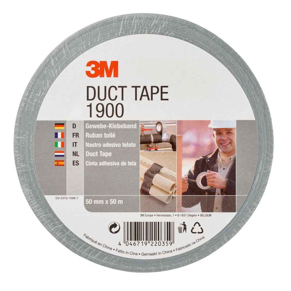 Economy Duct Tape 1900 zilver 50 mtr. - Duopro.nl