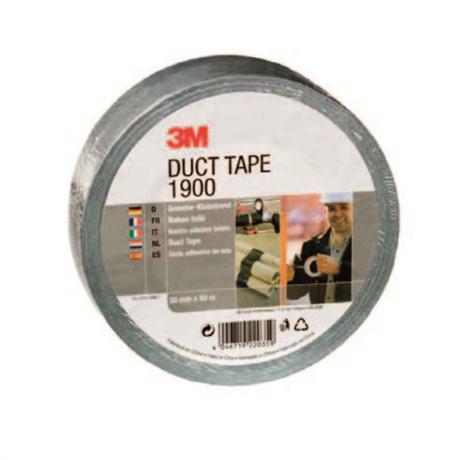 Economy Duct Tape 1900 zwart 50 mtr. - Duopro.nl