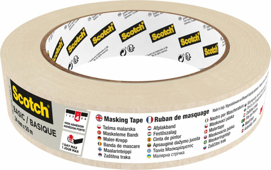 Scotch Premium 2450 afplaktape, 24mmx50m