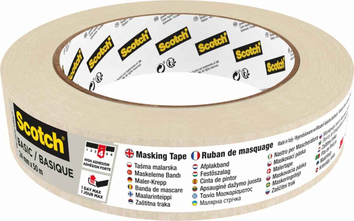 Premium 2450 afplaktape, 24mmx50m - Duopro.nl