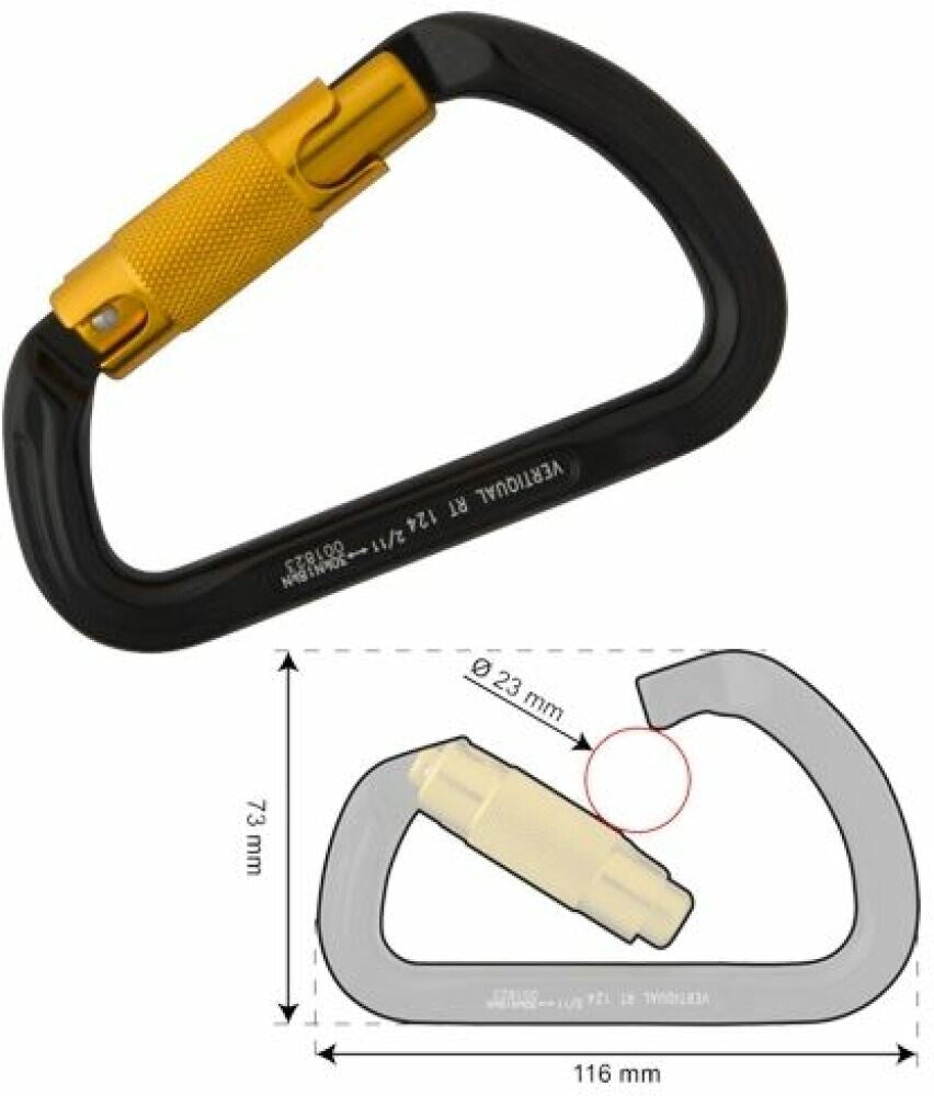 Aiko aluminium karabijnhaak 624