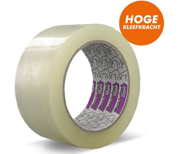 Musclepack® Hightack PP - AC Low noise transparant verpakkingstape - Duopro.nl