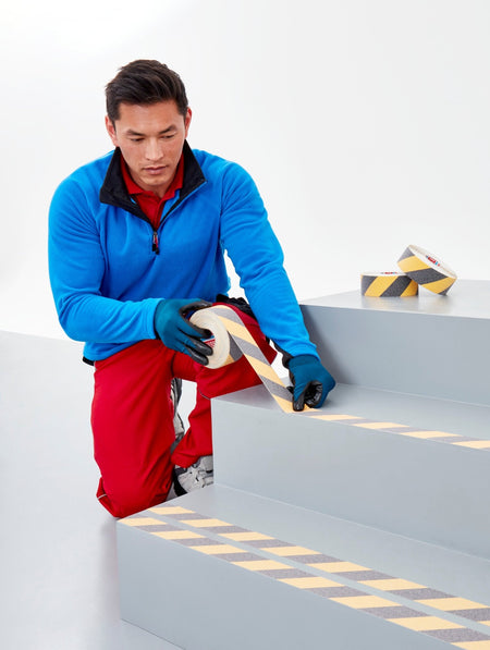 tesa® Professional 65538PRO tesa® 60951 Professionele antisliptape (zwart/geel) - Duopro.nl