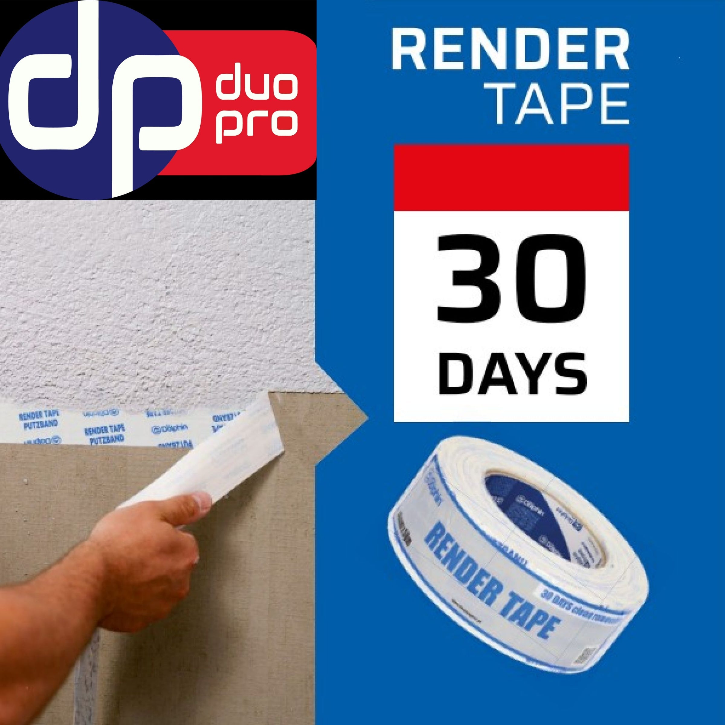 DT-600 Render Ducttape [30 dagen schoonverwijderbaar] - Duopro.nl